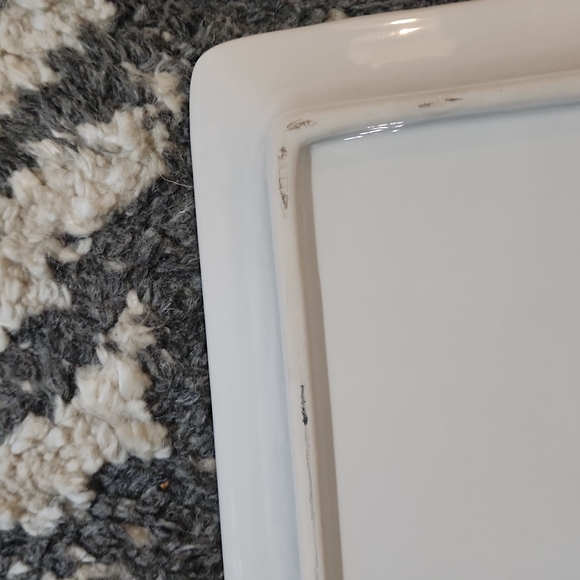 Pier1 Imports Mr and Mrs Serving Platter with Cheese Knife - Picture 7 of 9